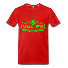 Neon Green Logo - red