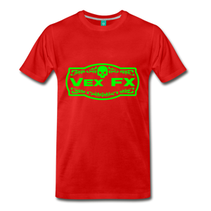 Neon Green Logo - red