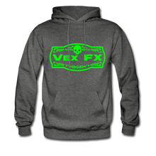 Neon Green Logo Hoodie - charcoal gray