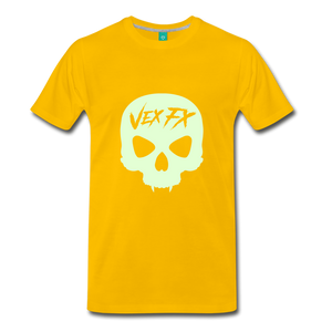 Glow In The Dark Skull - sun yellow