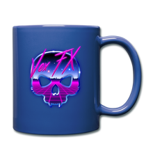 80s Synthwave Skull Mug - royal blue