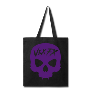 Purple Skull Tote - black