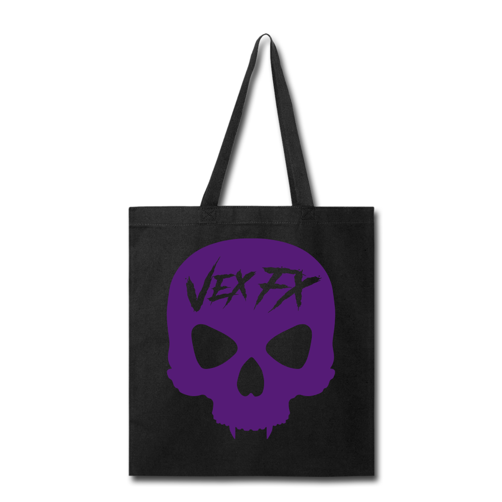 Purple Skull Tote - black