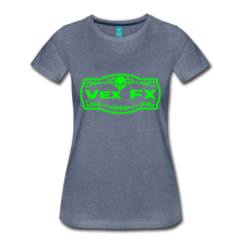 Neon Green Logo T - heather blue