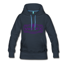 Purple Logo Hoodie - navy