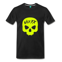 Neon Yellow Skull - black