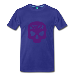 Purple Skull - royal blue