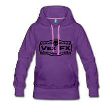 Black Logo Hoodie - purple