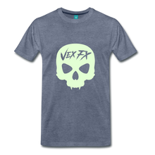 Glow In The Dark Skull - heather blue