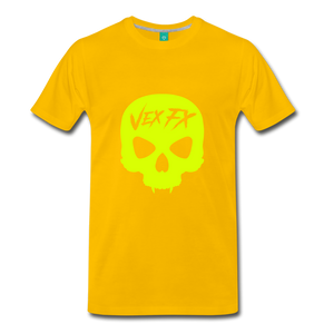 Neon Yellow Skull - sun yellow