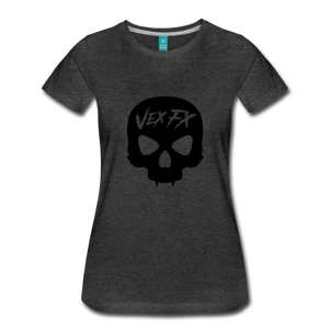 Black Skull T - charcoal gray