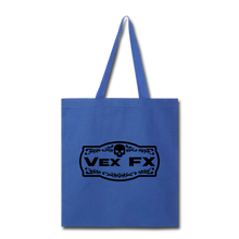 Black Logo Tote - royal blue