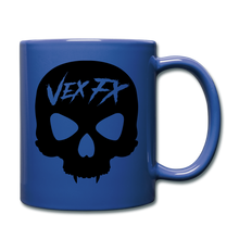 Black Skull Mug - royal blue