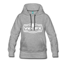 White Logo Hoodie - heather gray