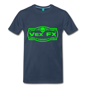 Neon Green Logo - navy