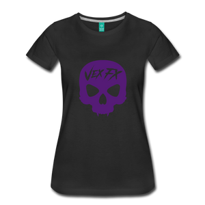 Purple Skull T - black