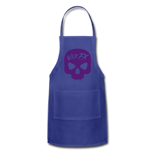 Purple Skull Apron - royal blue