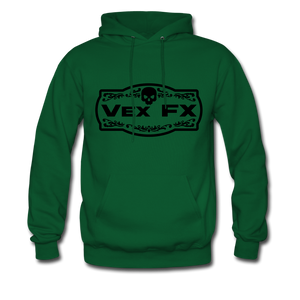 Black Logo Hoodie - forest green