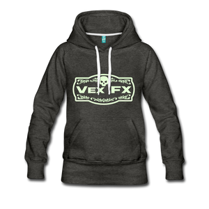 Glow In The Dark Logo Hoodie - charcoal gray