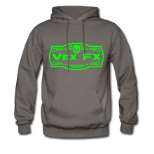 Neon Green Logo Hoodie - asphalt