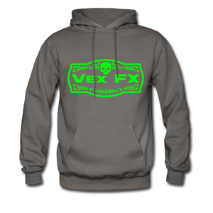 Neon Green Logo Hoodie - asphalt