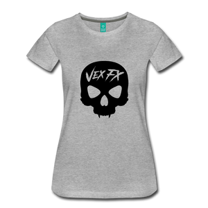 Black Skull T - heather gray