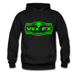 Neon Green Logo Hoodie - black