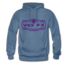 Purple Logo Hoodie - denim blue