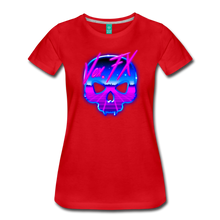 Synthwave Skull T - red