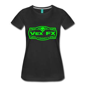 Neon Green Logo T - black