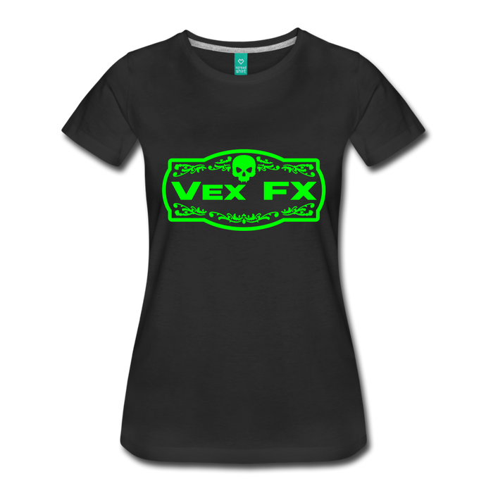 Neon Green Logo T - black