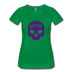 Purple Skull T - kelly green