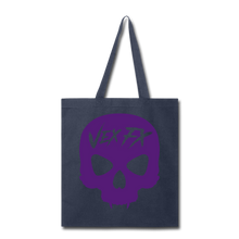 Purple Skull Tote - navy