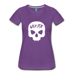 White Skull T - purple