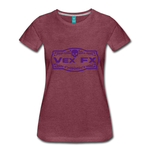 Purple Logo - heather burgundy