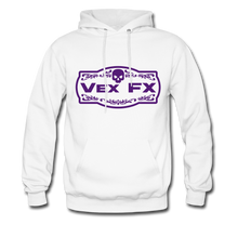 Purple Logo Hoodie - white