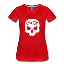 White Skull T - red