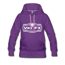 White Logo Hoodie - purple