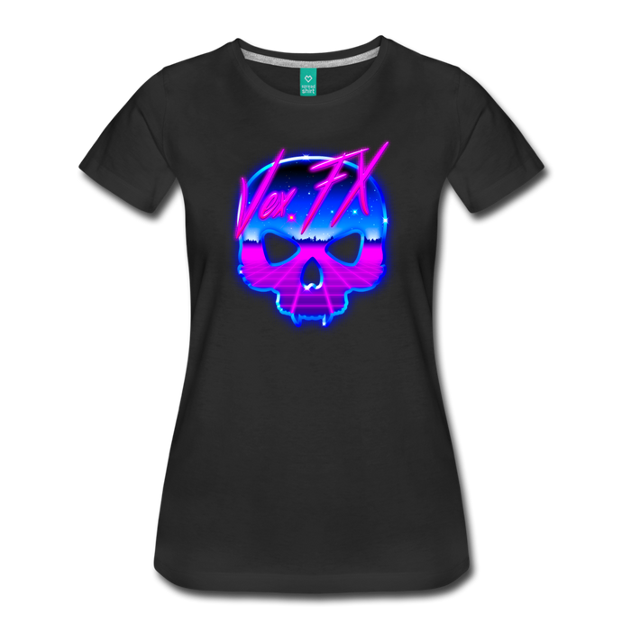 Synthwave Skull T - black