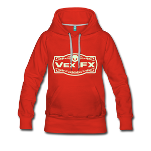 Glow In The Dark Logo Hoodie - red