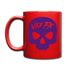 Purple Skull Mug - red