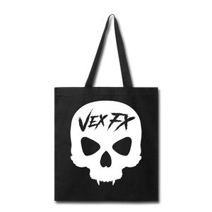 White Skull Tote - black