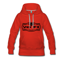 Black Logo Hoodie - red