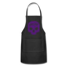 Purple Skull Apron - black