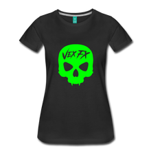 Neon Green Skull T - black