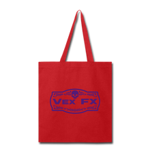 Purple Logo Tote - red