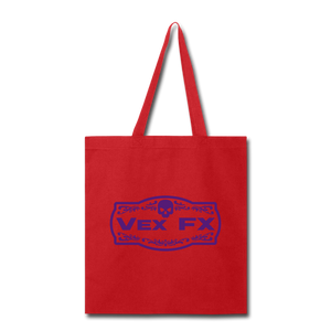 Purple Logo Tote - red