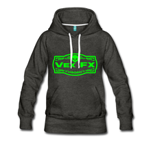 Neon Green Logo Hoodie - charcoal gray