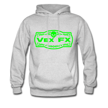 Neon Green Logo Hoodie - ash 