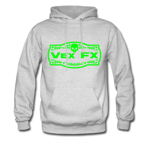 Neon Green Logo Hoodie - ash 